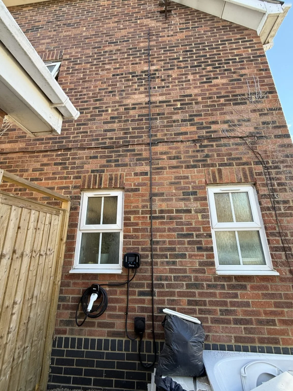 EV charger installed at a home