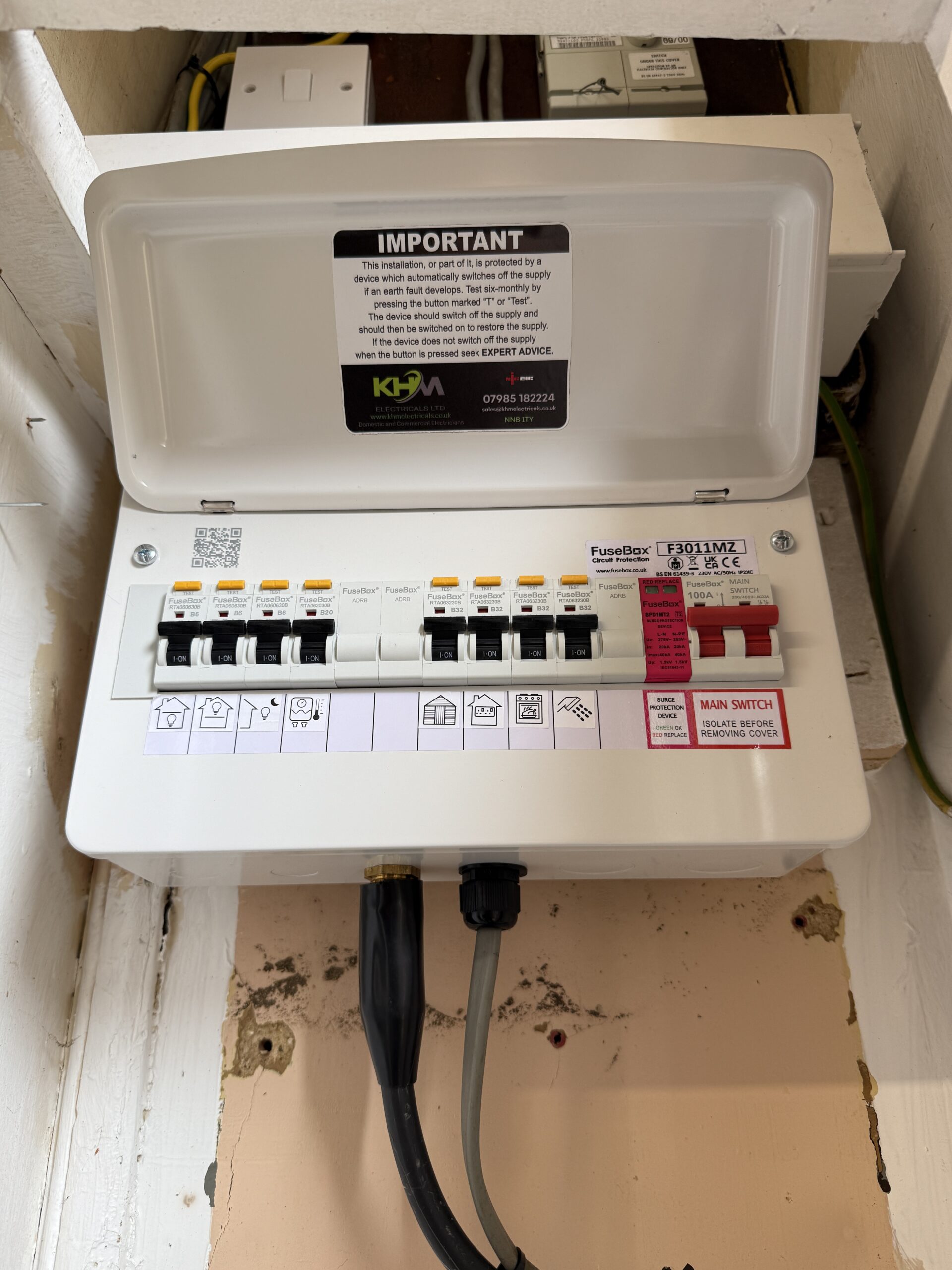 Consumer units, House rewires